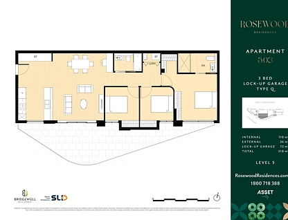 503/6 Maclaurin Parade, Roseville, Upper North Shore, 3房, 2浴, Apartment