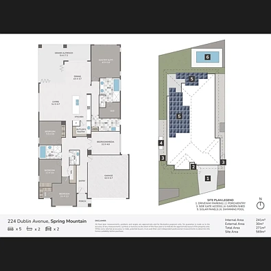 Plano ng Bahay - 224 Dublin Avenue, Spring Mountain, QLD 4300