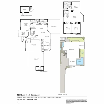 ਮੰਜ਼ਿਲ ਦੀ ਯੋਜਨਾ - 183A Ewen Street, Doubleview, WA 6018
