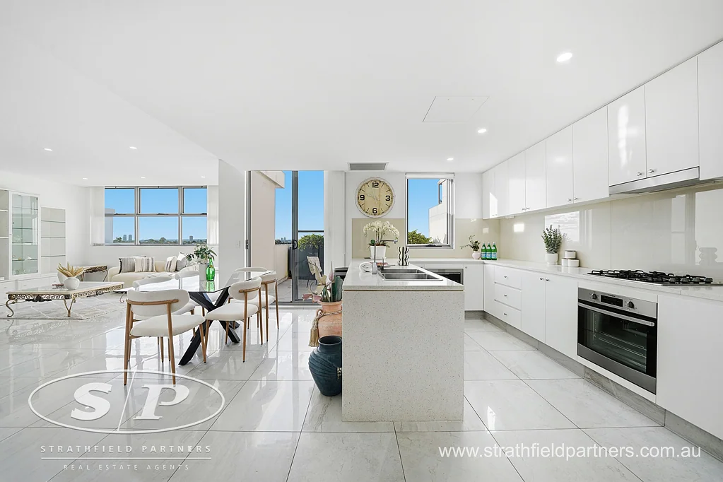 Luxurious Penthouse Living with Panoramic District Views