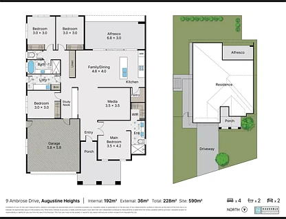 9 Ambrose Drive, Augustine Heights, Ipswich - Greater Region, 4 habitaciones, 2 baños, Apartment