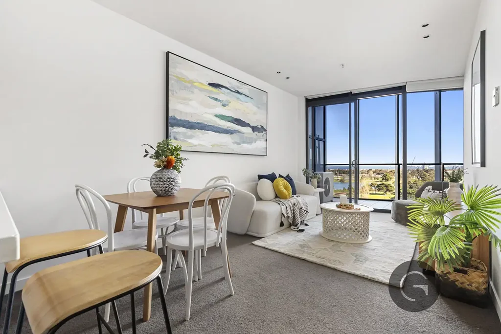 Melbourne 1غرفة نوم Contemporary Elegance With Direct Albert Park Views