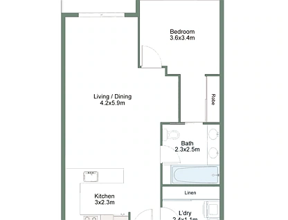 1111/12 Gregory Street, Westcourt, Cairns, 1 Bedrooms, 1 Bathrooms, Apartment