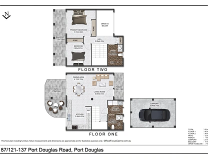 87/121-137 Port Douglas Road, Port Douglas, Cairns, 2 침실, 2 욕실, Apartment