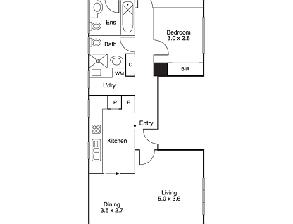 11/2-4 Kensington Road, South Yarra, Inner East Melbourne, 2 Kuwarto, 2 Banyo, Apartment