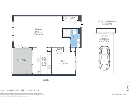 15/301-303 Condamine Street, Manly Vale, Northern Beaches, 1房, 1浴, Apartment