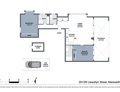 201/29 Llewellyn Street, Merewether, NSW 2291, 2 غرف, 2 حمامات, Unit