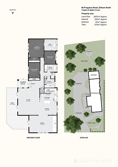 Plano ng Bahay - 86 Progress Road, Eltham North, VIC 3095