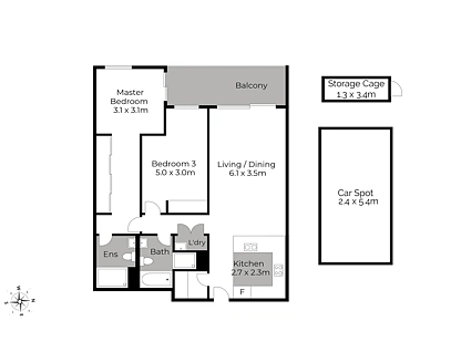 D205/48-56 Derby Street, Kingswood, Outer Western Sydney, 2 rūma, 2 rūma horoi, Unit