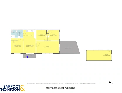 9C Princes Street, Pukekohe, Franklin, 3 રૂમ, 1 બાથરૂમ, House