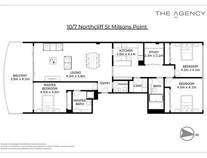 10/7 Northcliff Street, Milsons Point, NSW 2061, 3 ਕਮਰੇ, 2 ਬਾਥਰੂਮ, Apartment