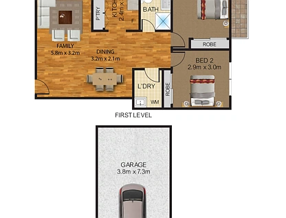 2/9 William Street, North Parramatta, Parramatta (Northwest suburbs), 2 rūma, 1 rūma horoi, Apartment