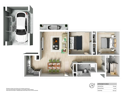 121/741 Hunter Street, Newcastle West, Newcastle, 2 침실, 1 욕실, Apartment