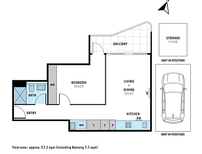 206/771-773 Toorak Road, Hawthorn East, Inner East Melbourne, 1房, 1浴, Apartment