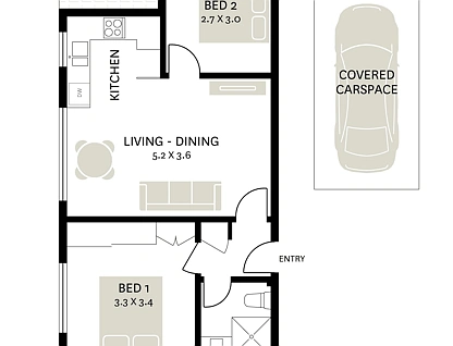 18/7-9 Birchgrove Road, Balmain, Inner West, 2 રૂમ, 1 બાથરૂમ, Apartment