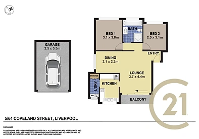 地址保密, Liverpool, NSW 2170, 2房, 1浴, Unit