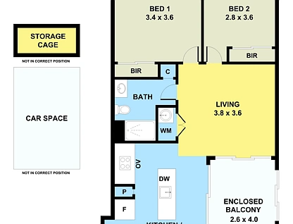 510/1 Olive York Way, Brunswick West, North Melbourne, 2 Schlafzimmer, 1 Badezimmer, Apartment