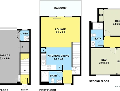 4/46 Murray Street, Brunswick West, North Melbourne, 2 ห้องนอน, 2 ห้องน้ำ, Townhouse