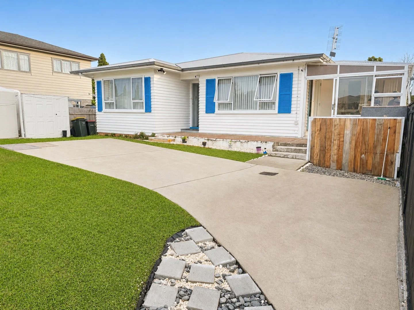 Private Gated 3 Bedroom Family Home with Huge Front Yard  $750 Per Week
