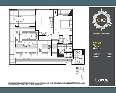 304/18 Amelia Street, Waterloo, NSW 2017, 2 Bedrooms, 2 Bathrooms, Apartment