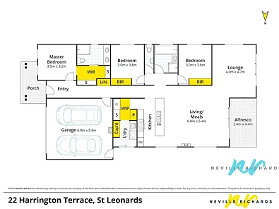 22 Harrington Terrace, St Leonards, VIC 3223, 3房, 2浴, House