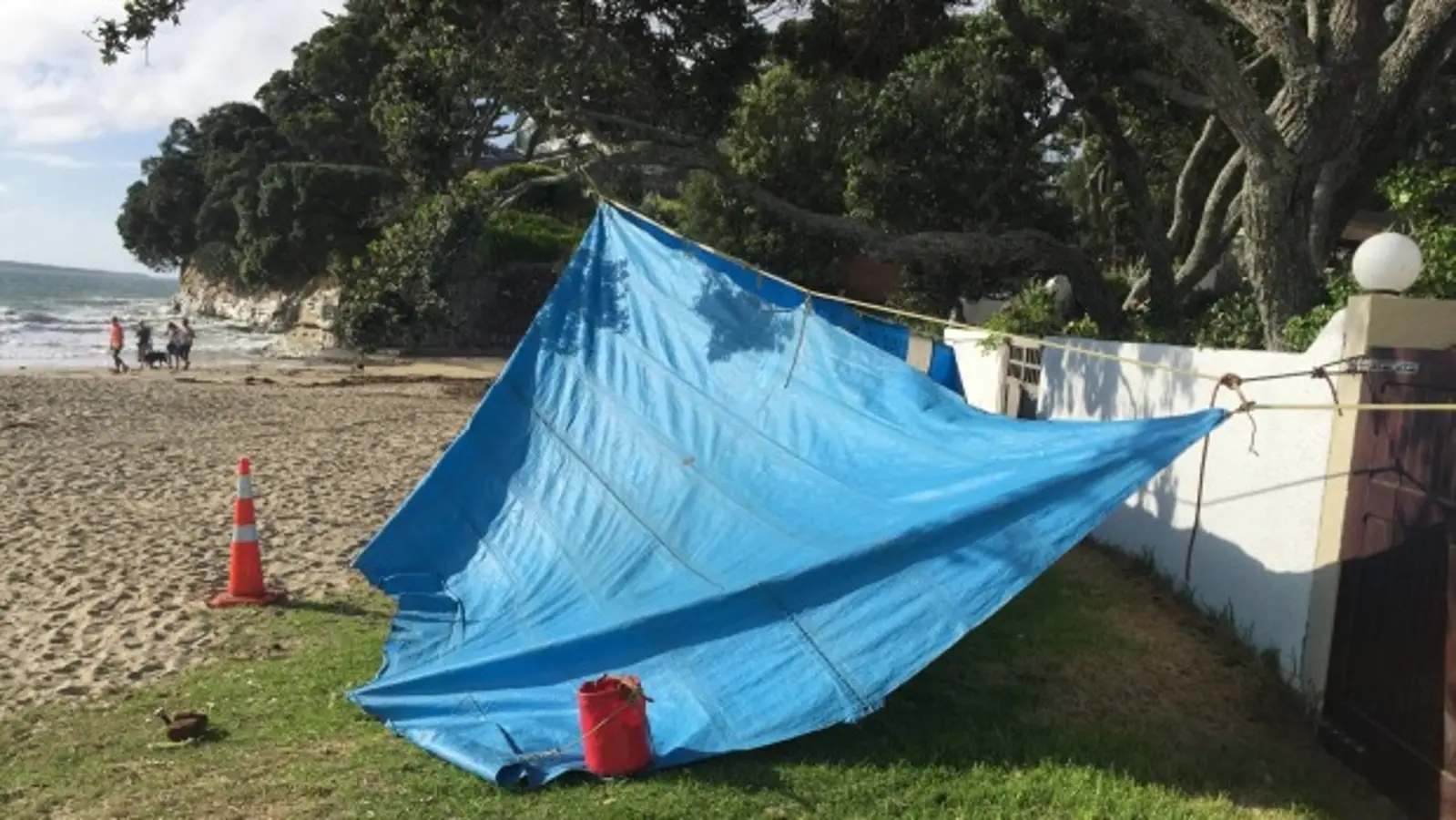 Takapuna海滩今晨发现一具人体尸骨！警方封锁了整片海滩！