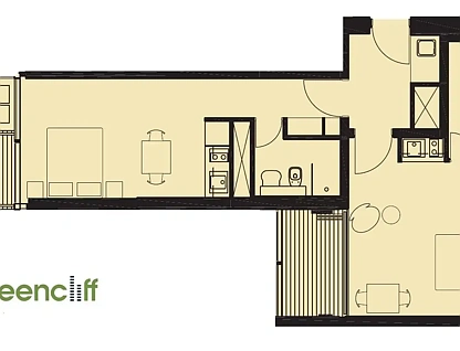 E1902/3 Carlton St, Chippendale, Sydney CBD, 2房, 2浴, Apartment