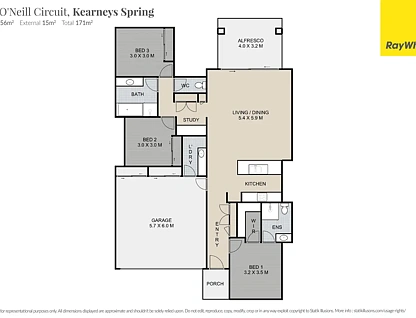 2/60 O'neill Circuit, Kearneys Spring, QLD 4350, 3 Kuwarto, 2 Banyo, House