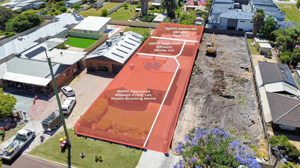 East Cannington 3ห้องนอน WAPC APPROVED Retain and Build 2 Behind