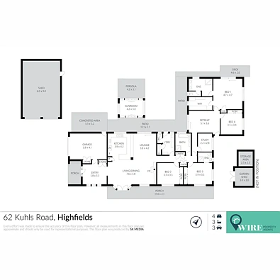 户型图 - 62 Kuhls Road, Highfields, QLD 4352