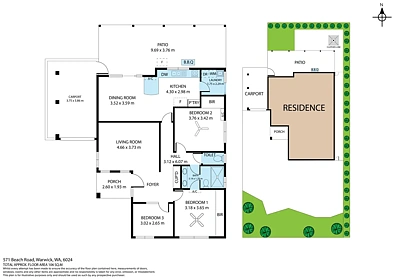 Plano ng Bahay - 571 Beach Road, Warwick, WA 6024