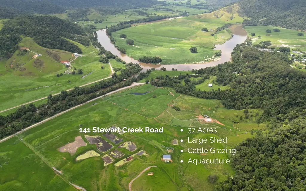 Daintree  VERSATILE 37 ACRE PROPERTY: CATTLE, AQUACULTURE, FARMING