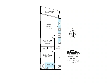 103/131 Mcdonald Street, Mordialloc, Bayside, 2 rūma, 1 rūma horoi, Apartment