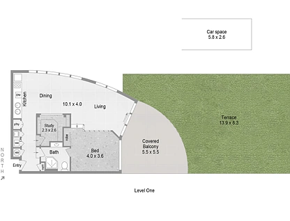 72/98 University Drive, Varsity Lakes, Gold Coast, 1部屋, 1バスルーム, Apartment