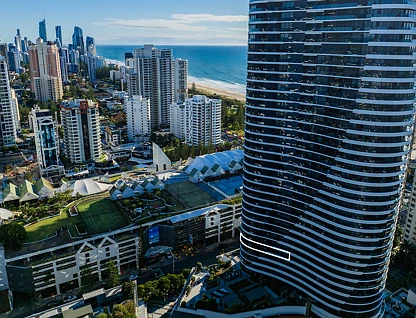 801/1 Oracle Boulevard, Broadbeach, Gold Coast, 2 ਕਮਰੇ, 2 ਬਾਥਰੂਮ, Apartment