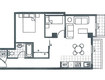908/455 Elizabeth St, Melbourne, Melbourne CBD, 2房, 1浴, Apartment