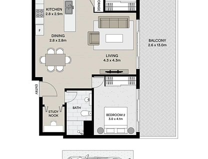 604/1 Hirst Street, Arncliffe, South Western Suburbs, 2 phòng ngủ, 2 phòng tắm, Apartment