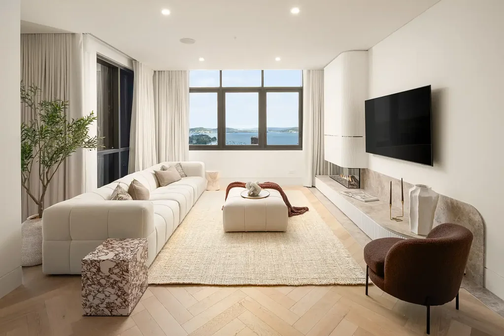 Architectural Penthouse Masterpiece with Iconic Water & City