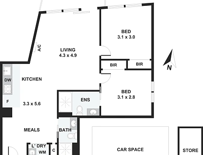 103/546 Elgar Road, Box Hill North, Inner East Melbourne, 2 कमरे, 2 बाथरूम, Apartment