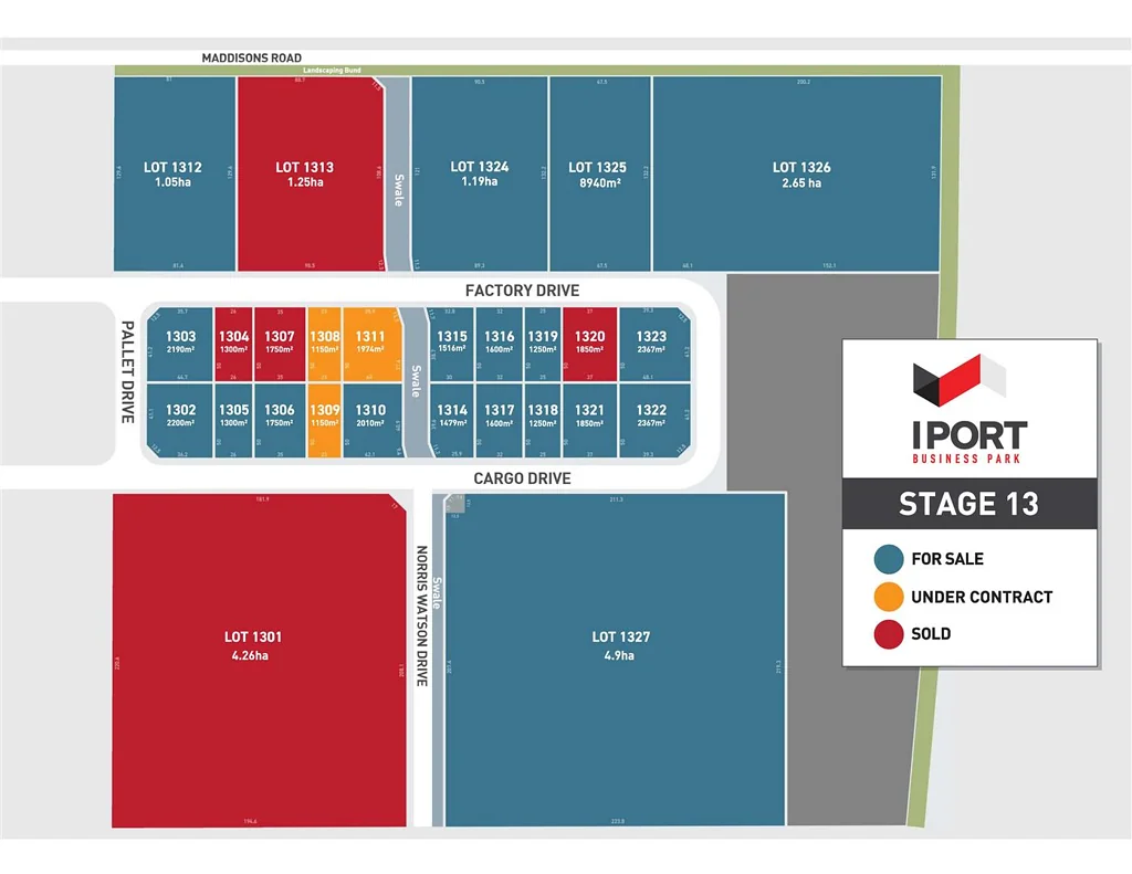 Rolleston  Industrial Land – Stage 13 at IPORT Now Released