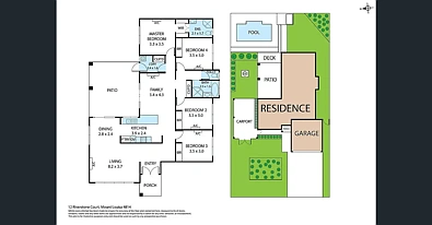 Plano ng Bahay - 12 Riverstone Court, Mount Louisa, QLD 4814