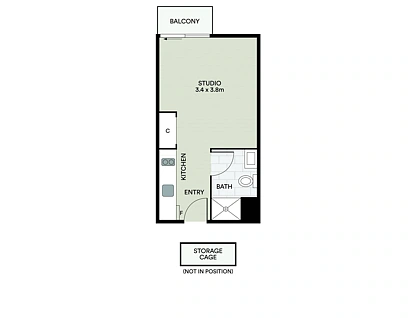 207/8 Bruce Street, Box Hill, Inner East Melbourne, 1房, 1浴, Apartment