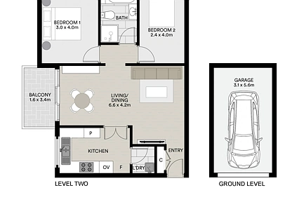 23/215-217 Peats Ferry Road, Hornsby, Upper North Shore, 2 રૂમ, 1 બાથરૂમ, Apartment