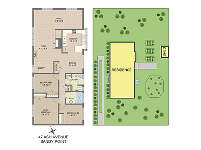 47 Ash Avenue, Sandy Point, VIC 3959, 3 slaapkamers, 1 badkamers, House