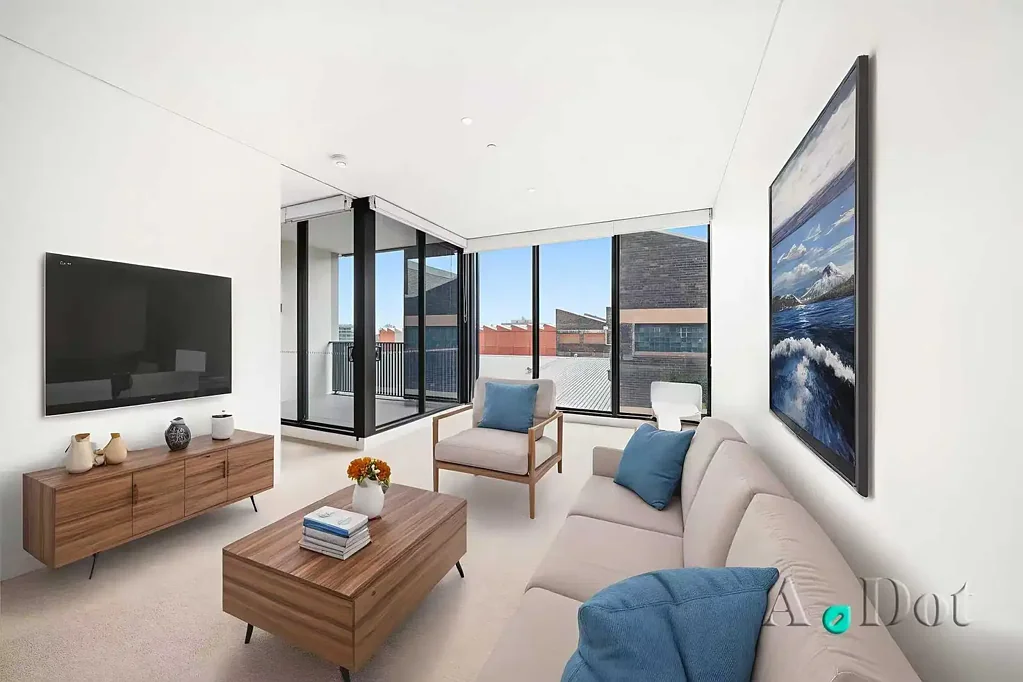 Waterloo 1 Bedroom Luxury One bedroom apartment with large study within the "Waterfall by Crown" complex