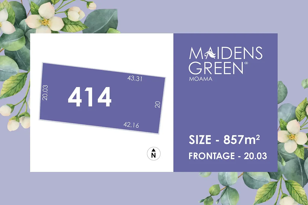 Moama Large 857sqm titled lot in Maidens Green