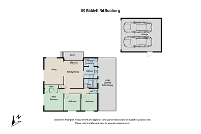 Plano ng Bahay - 85 Riddell Road, Sunbury, VIC 3429