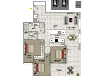 303/165 Pennant Street, Parramatta, Parramatta (Northwest suburbs), 3 phòng ngủ, 2 phòng tắm, Apartment