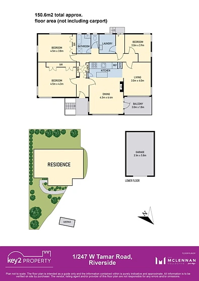 1/247 West Tamar Road, Riverside, TAS 7250, 3 slaapkamers, 1 badkamers, Unit
