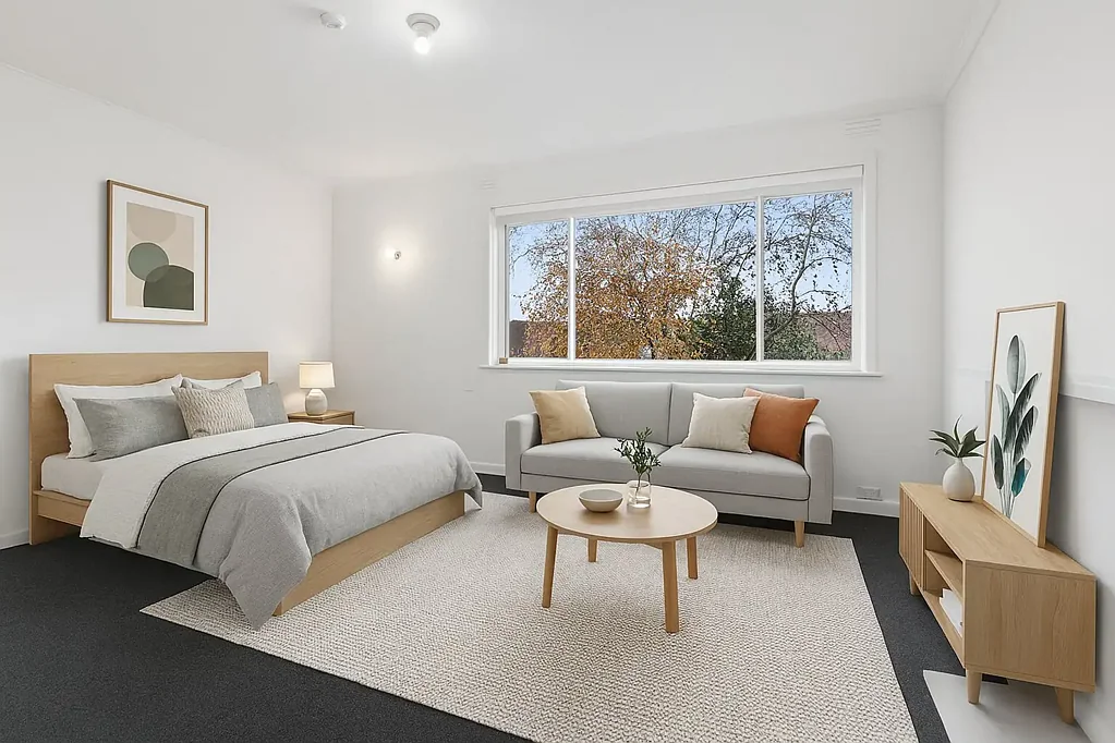Light-Filled Elwood Studio in a Prime Location